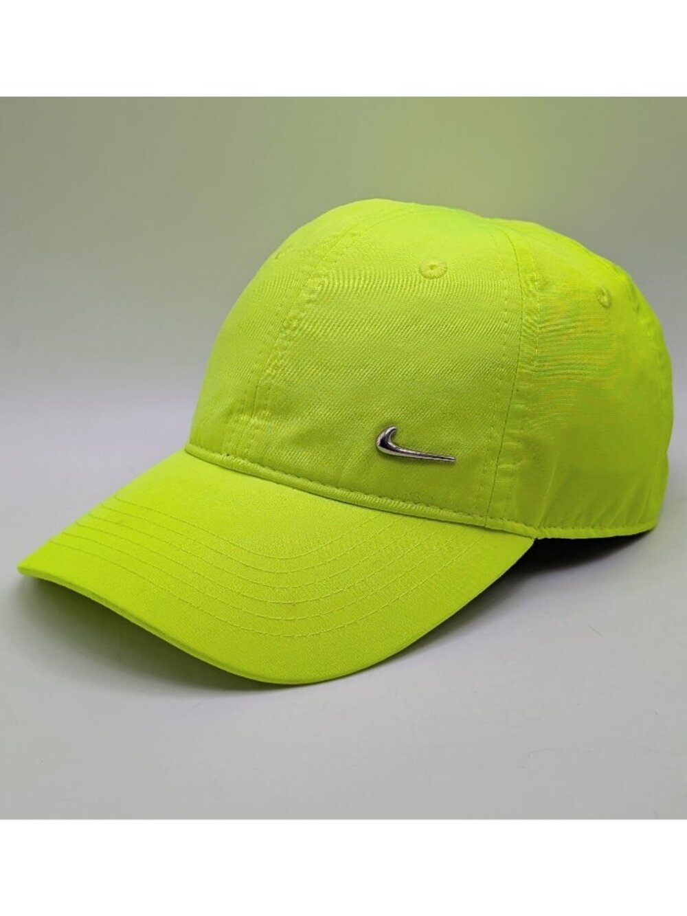 Nike Baseball Hat Cap Kids Youth Age Size 4-7 Neon Yellow Adjustable Strap Back - Picture 1 of 5